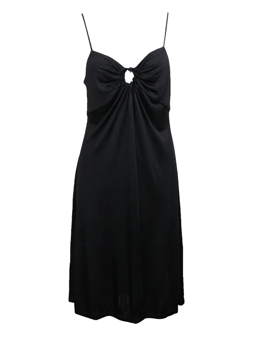keyhole spaghetti-straps dress