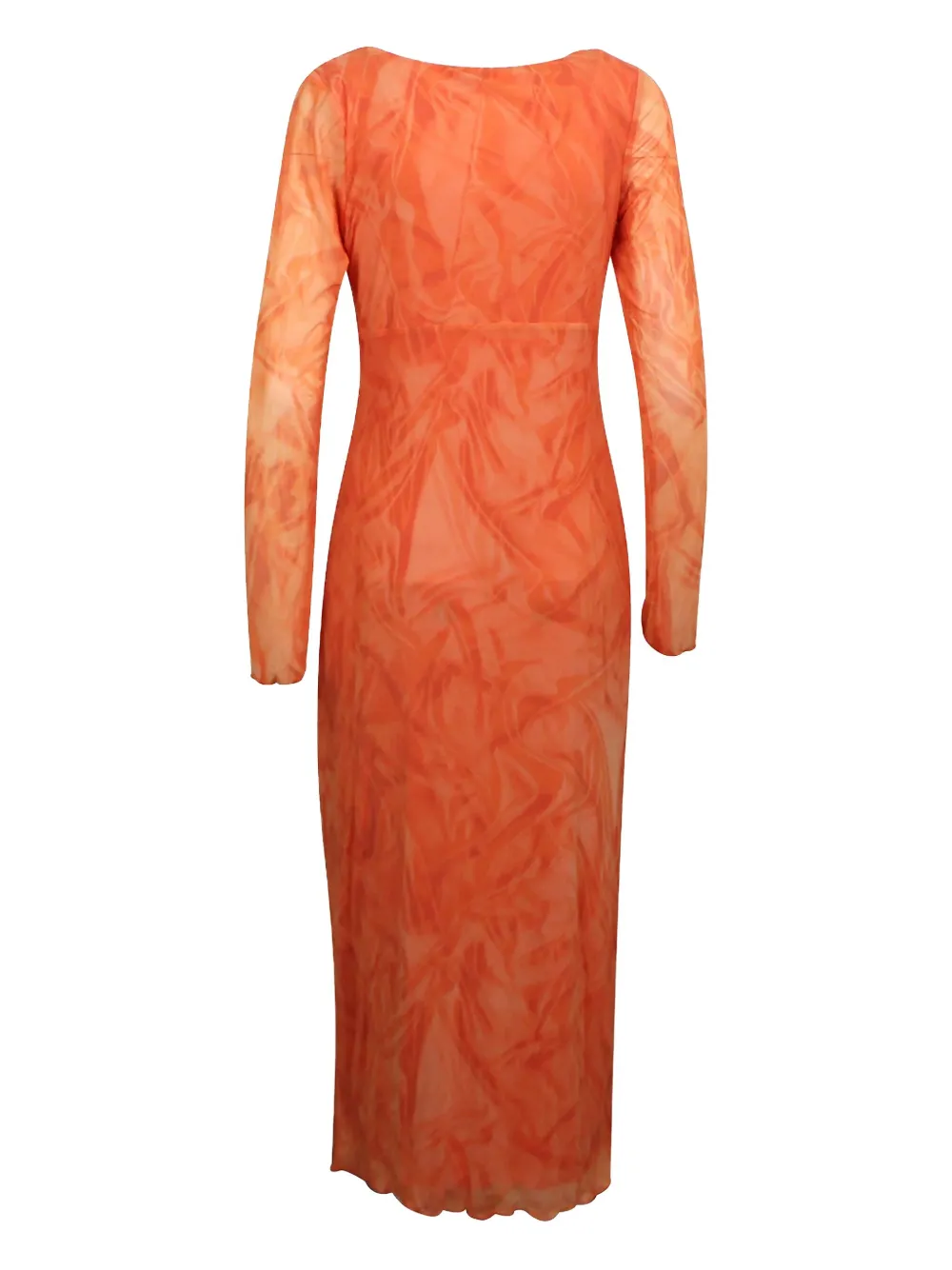 Opening Ceremony empire mesh dress - Oranje