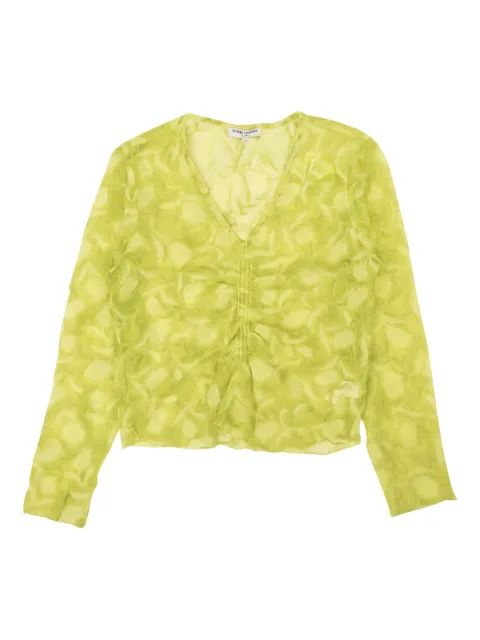 Opening Ceremony crinkle-effect long-sleeve blouse