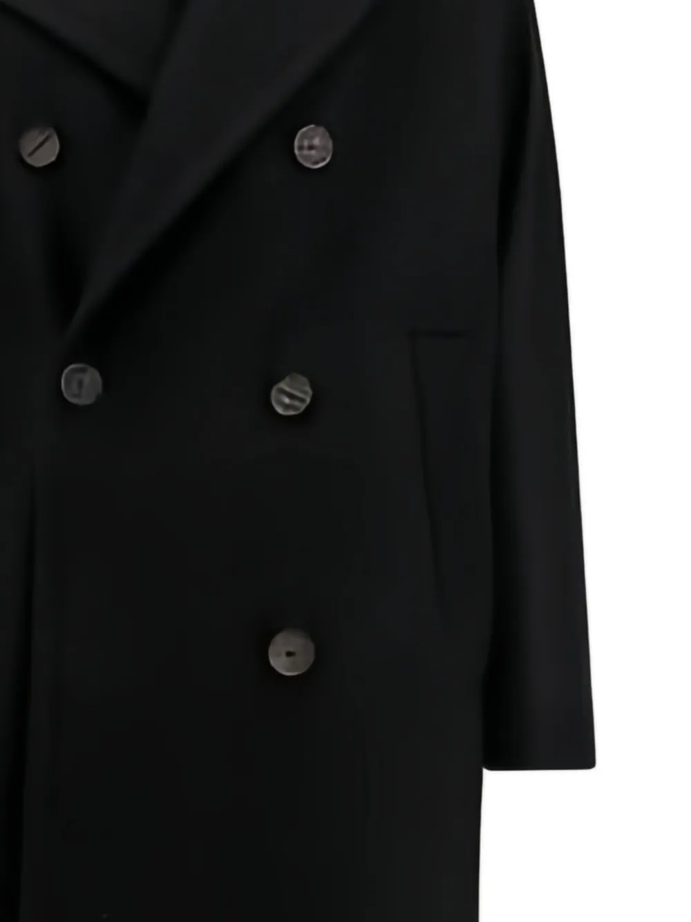 Hevo Jas met dubbele rij knopen Zwart