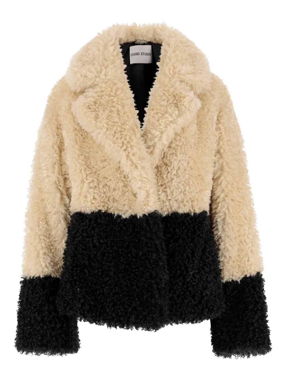 STAND STUDIO colour-block jacket Beige