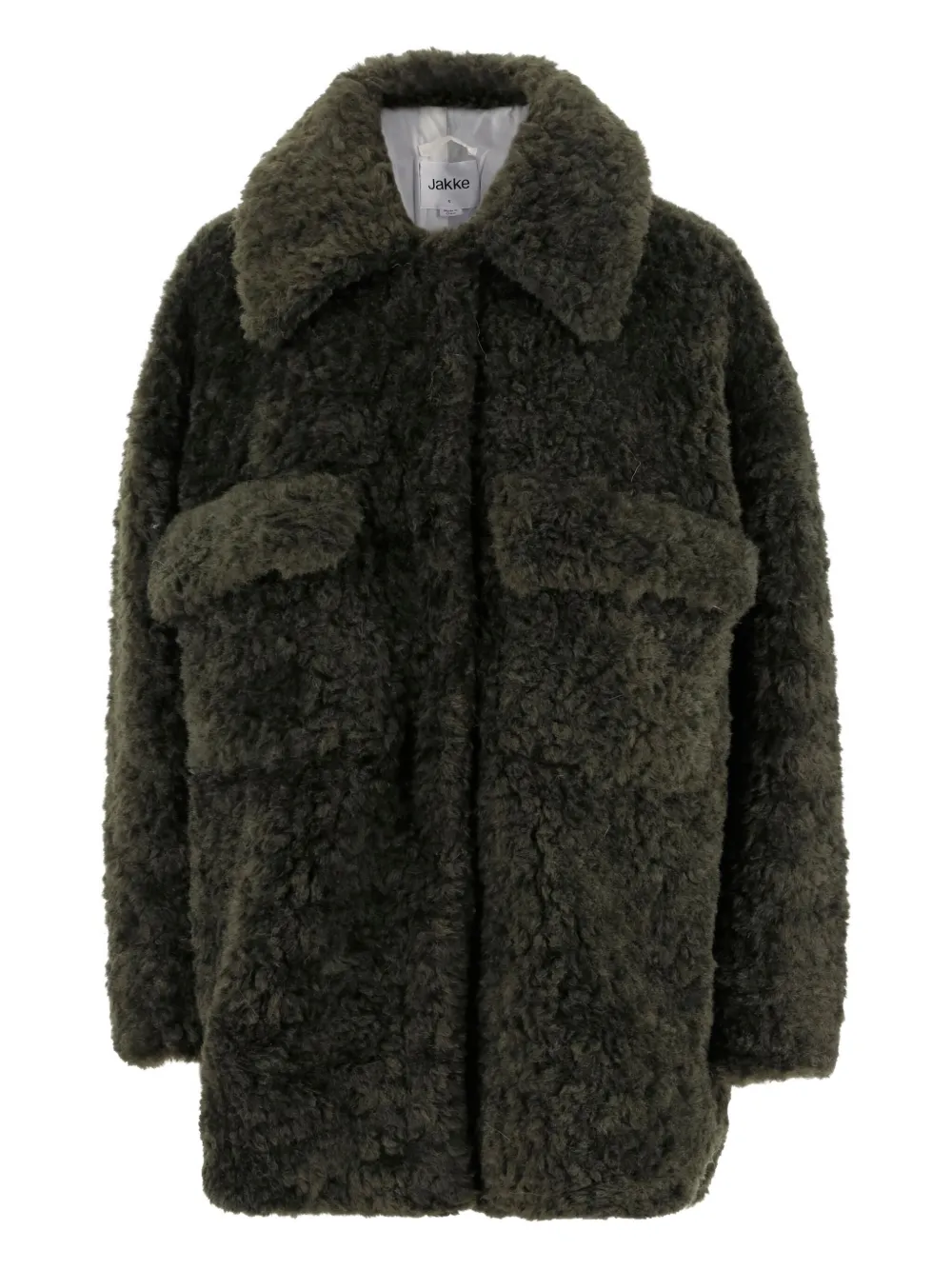 long-sleeves patch-pocket coat