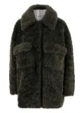 Jakke long-sleeves patch-pocket coat - Green