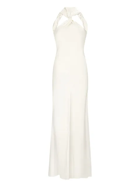 The Attico knot-detail maxi dress