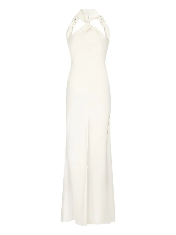 chinese dress ladies Waterlily Knot Detail Maxi Dress