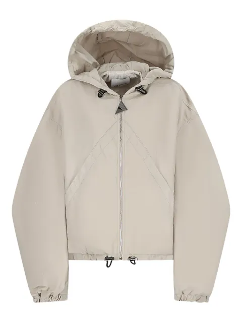 The Attico Ice hooded zip-front bomber jacket
