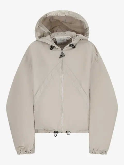 The Attico Ice hooded zip-front bomber jacket