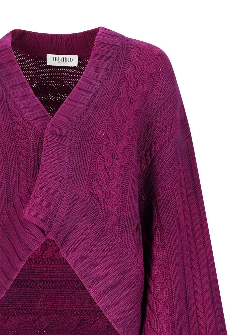 The Attico Vest met V-hals Paars