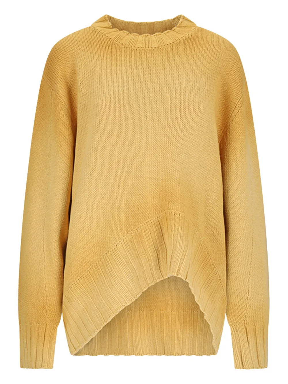 The Attico dipped hem sweater Geel
