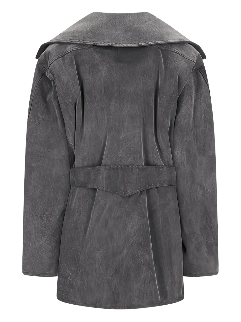 THE ANDAMANE belted cargo-pocket jacket Grijs