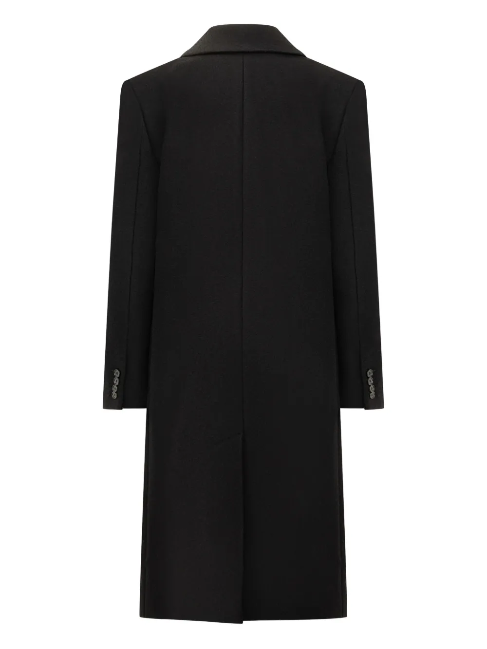 Givenchy single-breasted wool coat Zwart