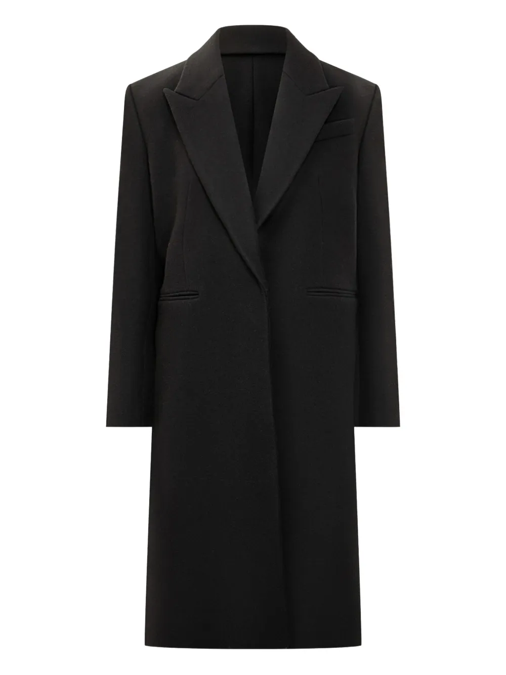 Givenchy single-breasted wool coat Zwart