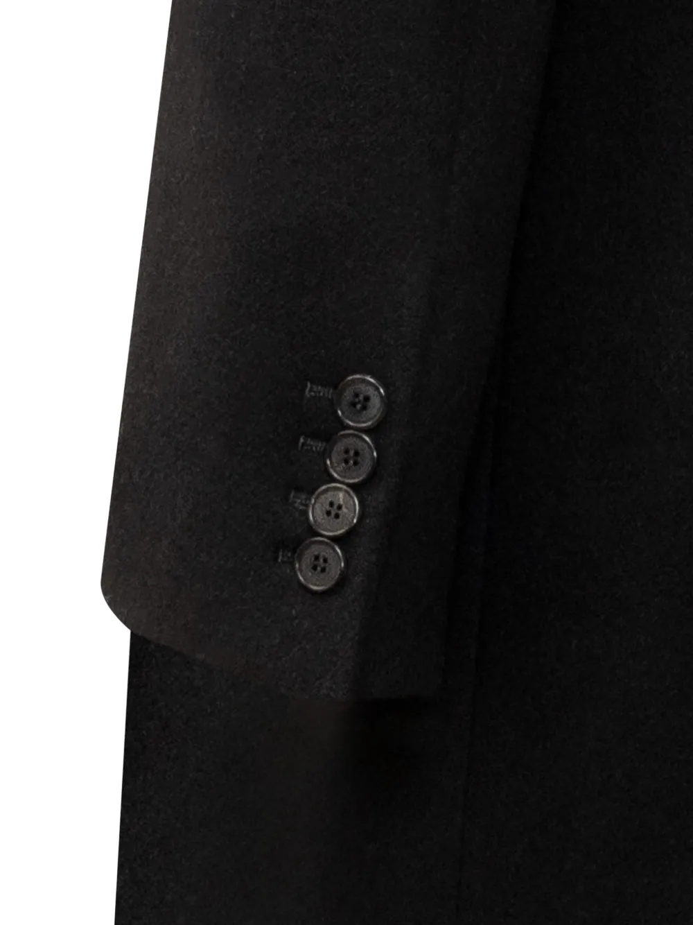 Givenchy single-breasted wool coat Zwart
