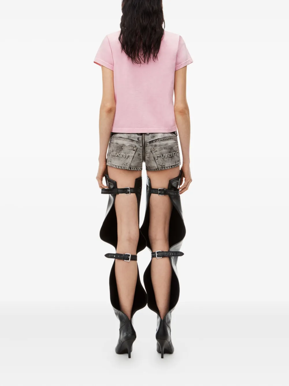 Alexander Wang embossed-logo acid-wash T-shirt | T-Shirts & Jersey Shirts | Image 2