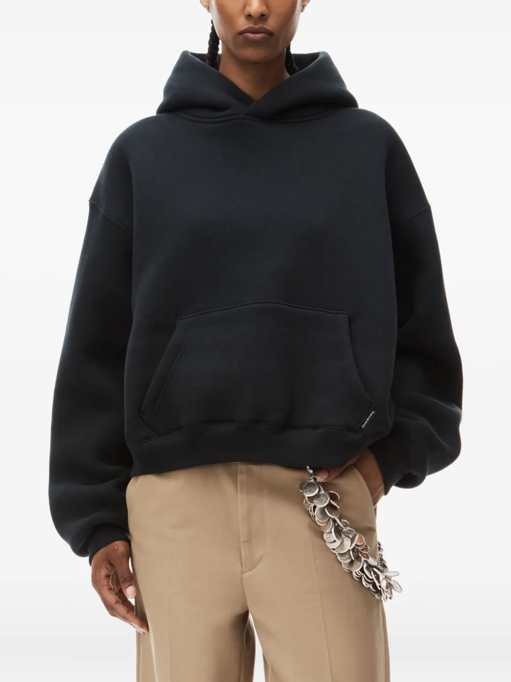 Alexander Wang Logo-detail Hoodie In Black