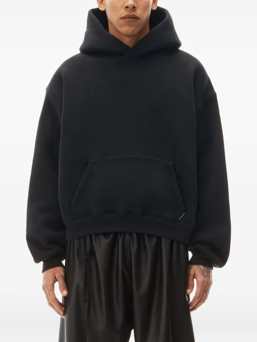 Alexander Wang Logo-detail Hoodie In Black