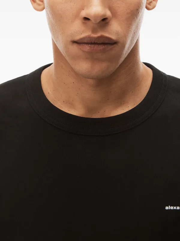 Alexander Wang ロゴ ロングTシャツ | ブラック | FARFETCH JP