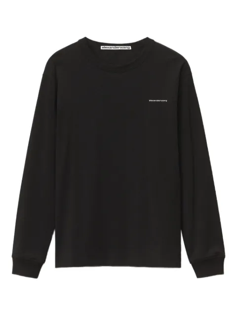 Alexander Wang logo-embroidered longsleeve T-shirt