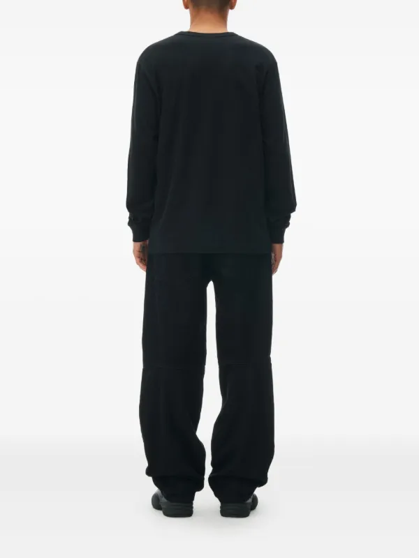Alexander Wang ロゴ ロングTシャツ | ブラック | FARFETCH JP