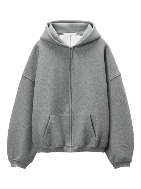 Alexander Wang Puff Logo zip-up hoodie