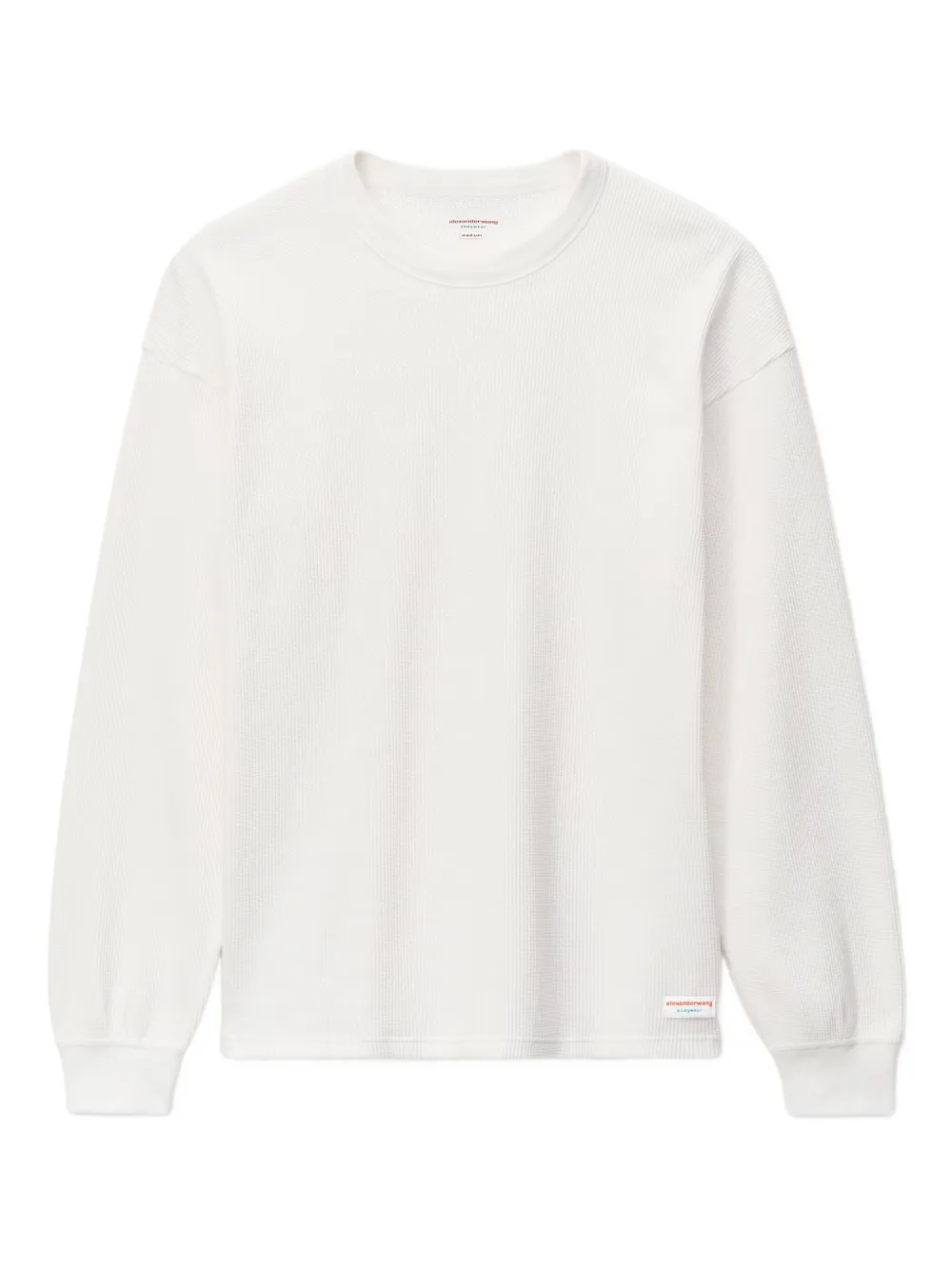 Alexander Wang waffle crew neck longsleeve T-shirt | White | Image 1