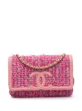 CHANEL Pre-Owned 2019 Small Tweed CC Filigree Flap crossbody bag - Pink