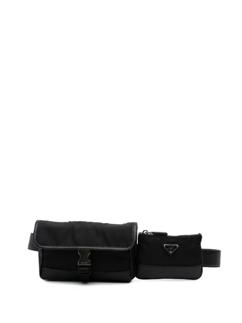 Prada Pre-Owned Marsupio in tessuto con finiture in pelle Saffiano 2000-2013