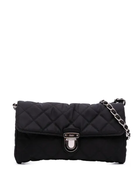Prada Pre-Owned 2000-2025 Impuntu Tessuto Chain crossbody bag