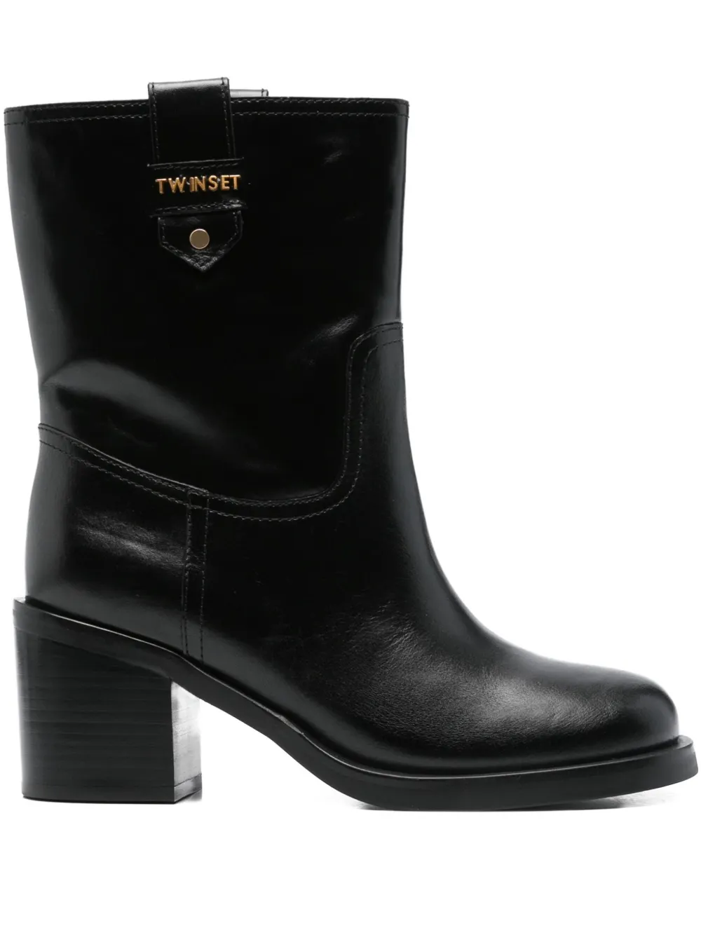 TWINSET 70mm block-heel ankle boots Black