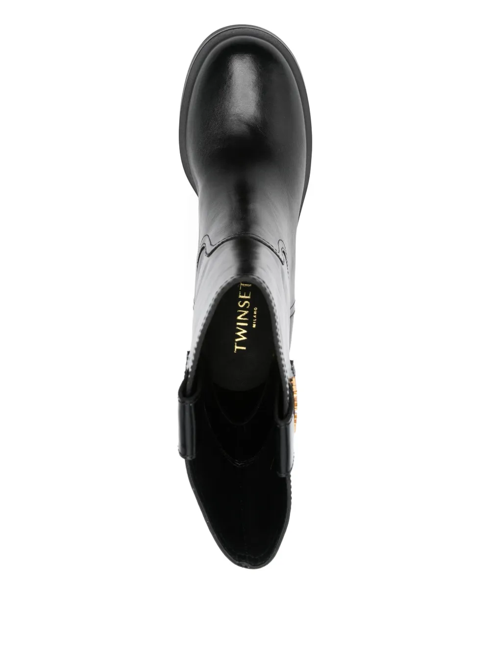 TWINSET 70mm block-heel ankle boots Black