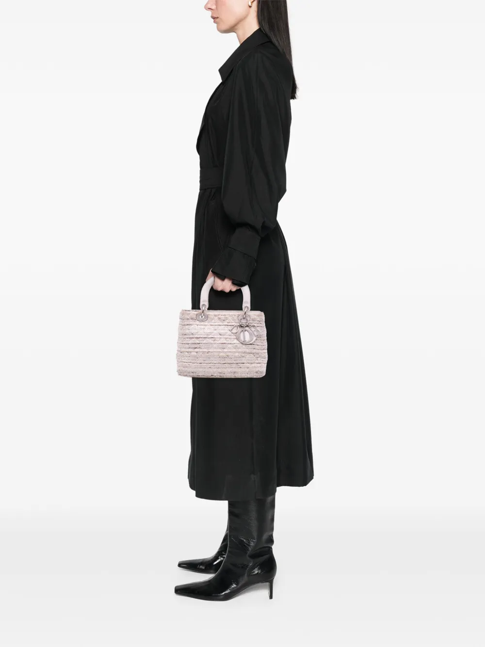 Christian Dior Pre-Owned 2010 Medium Tweed Cannage Lady Dior satchel | Pre-Owned | Image 2