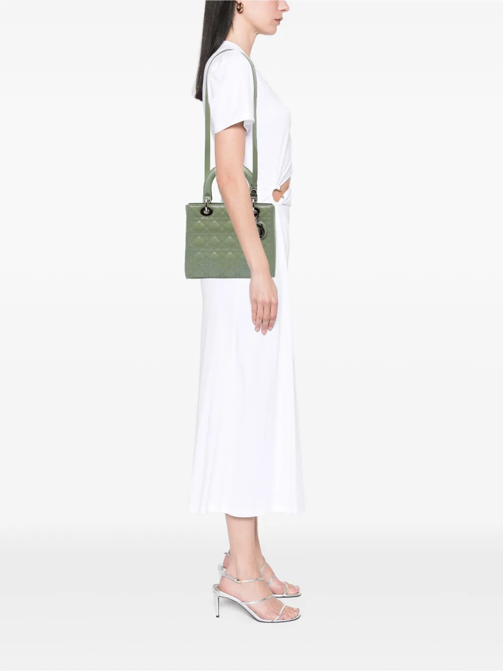 Christian Dior Pre-Owned 2015 Medium Patent Cannage Lady Dior satchel | Pre-Owned | Image 2