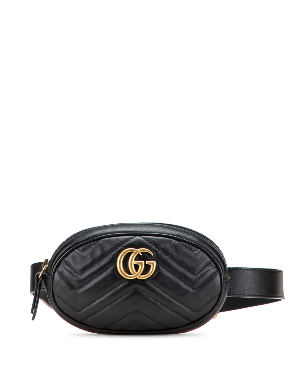 Gucci Pre-Owned 2016-2025 GG Marmont Matelasse Leather belt bag | Black | Image 1