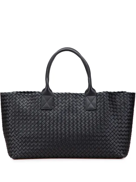 Bottega Veneta Pre-Owned 2012-2025 Medium Lambskin Intreccio Cabat tote bag