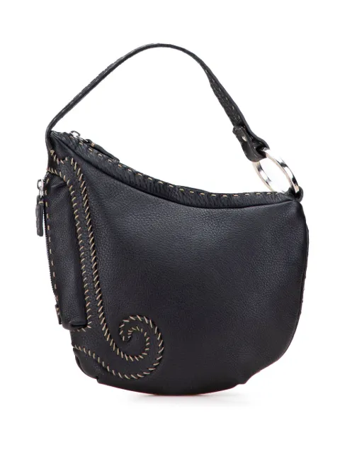 Fendi Pre-Owned 2000-2010 Leather Selleria Oyster hobo bag
