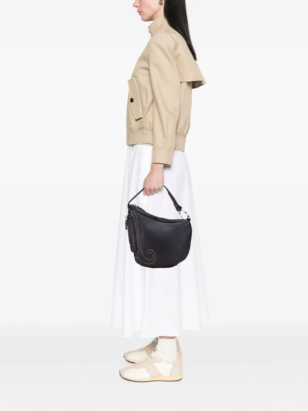 Fendi Pre-Owned 2000-2010 Leather Selleria Oyster hobo bag | Pre-Owned | Image 2
