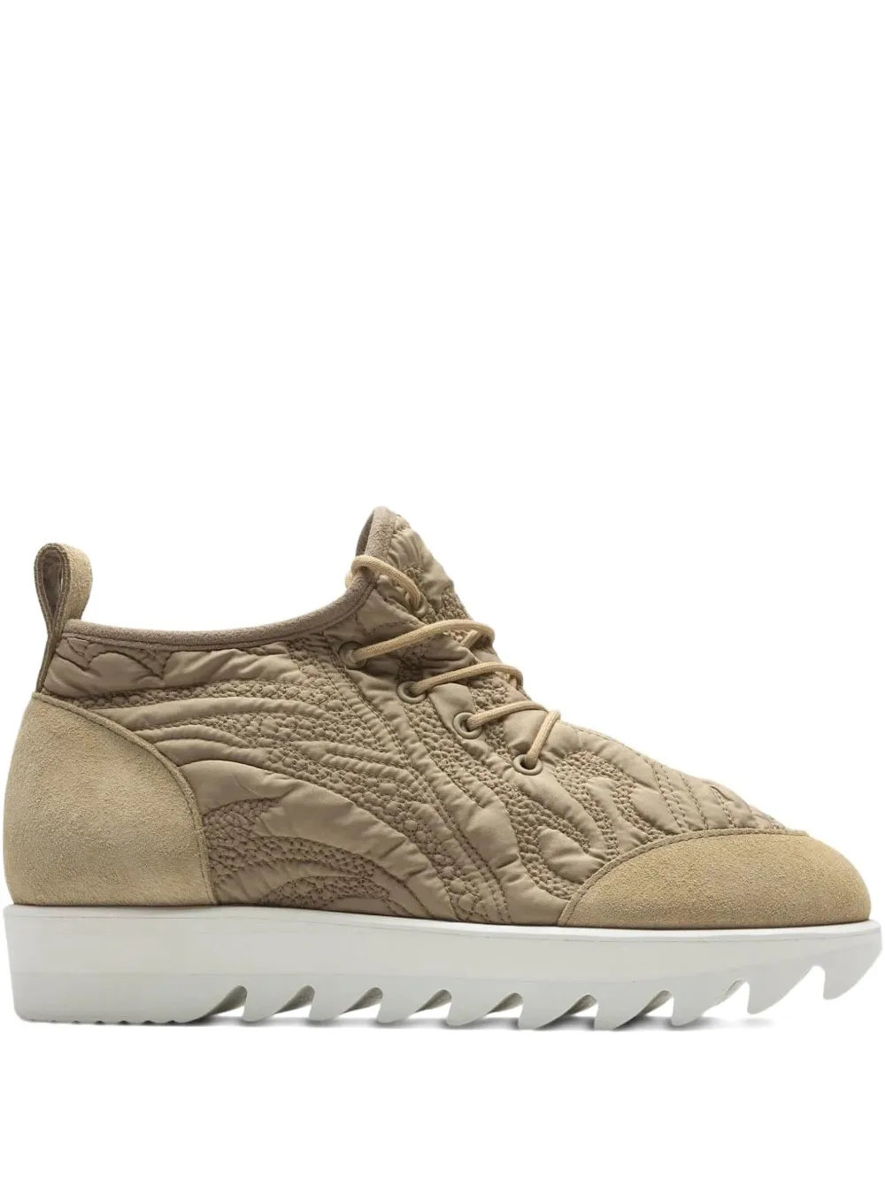 Quilting Lace "Beige" sneakers