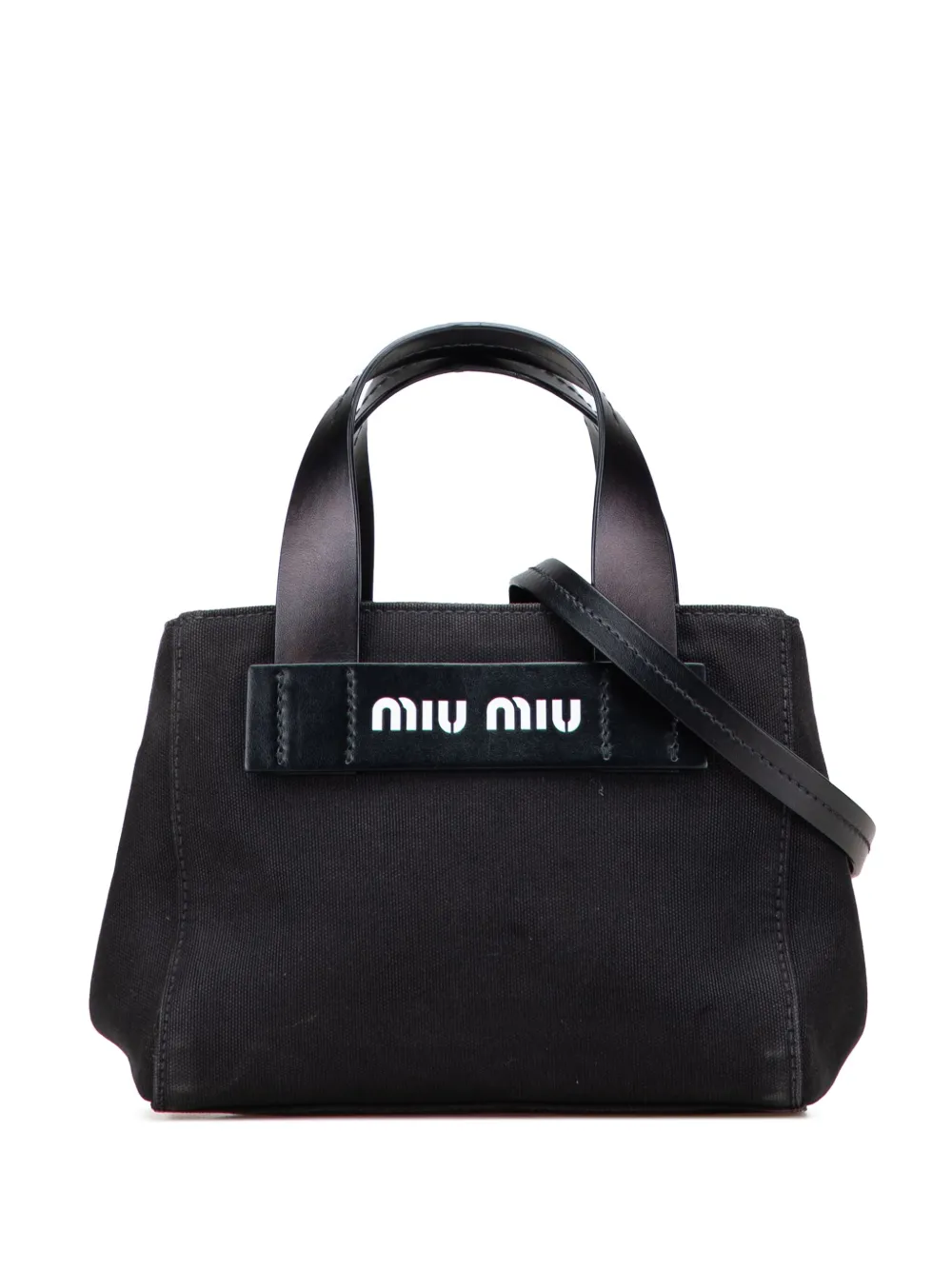 2010-2025 Small Canapa Canvas and leather Logo satchel