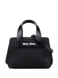 Miu Miu Pre-Owned 2010-2025 Small Canapa Canvas and leather Logo satchel - Black