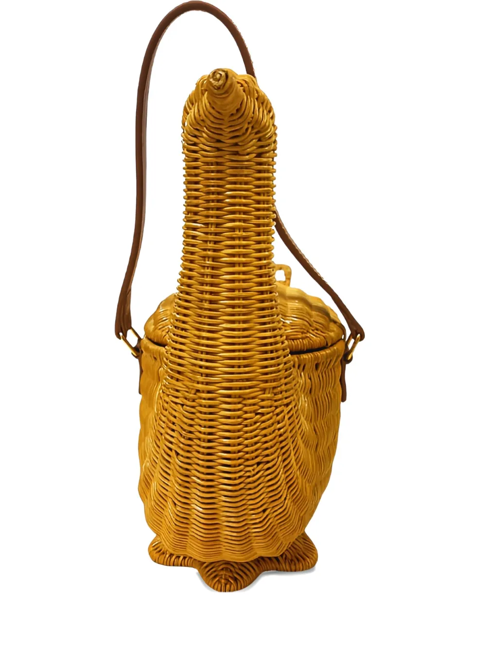 SERPUI swan wicker bag | Brown | Image 1
