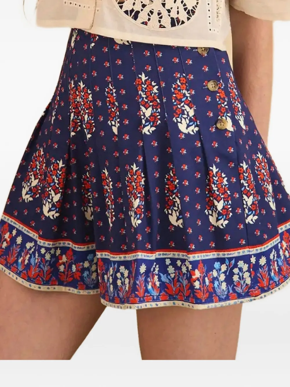 Hunter Bell Willa floral-print pleated shorts | Short Shorts | Image 2