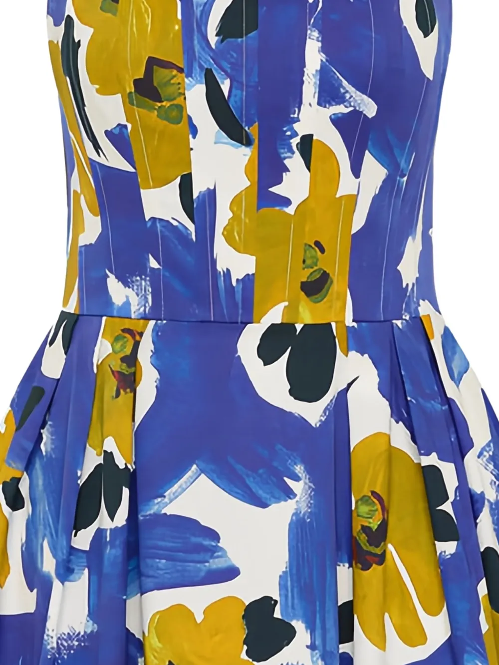 Rebecca Vallance Geplooide jurk met bloemenprint Blauw