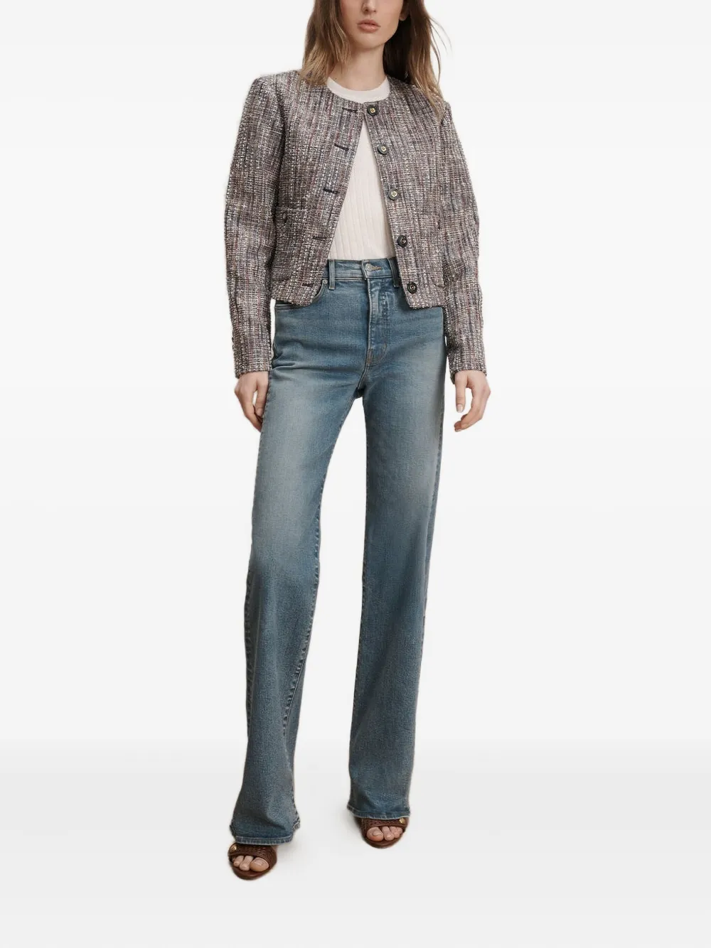 Veronica Beard Andrea button-embellishment tweed jacket | Tweed Jackets | Image 2