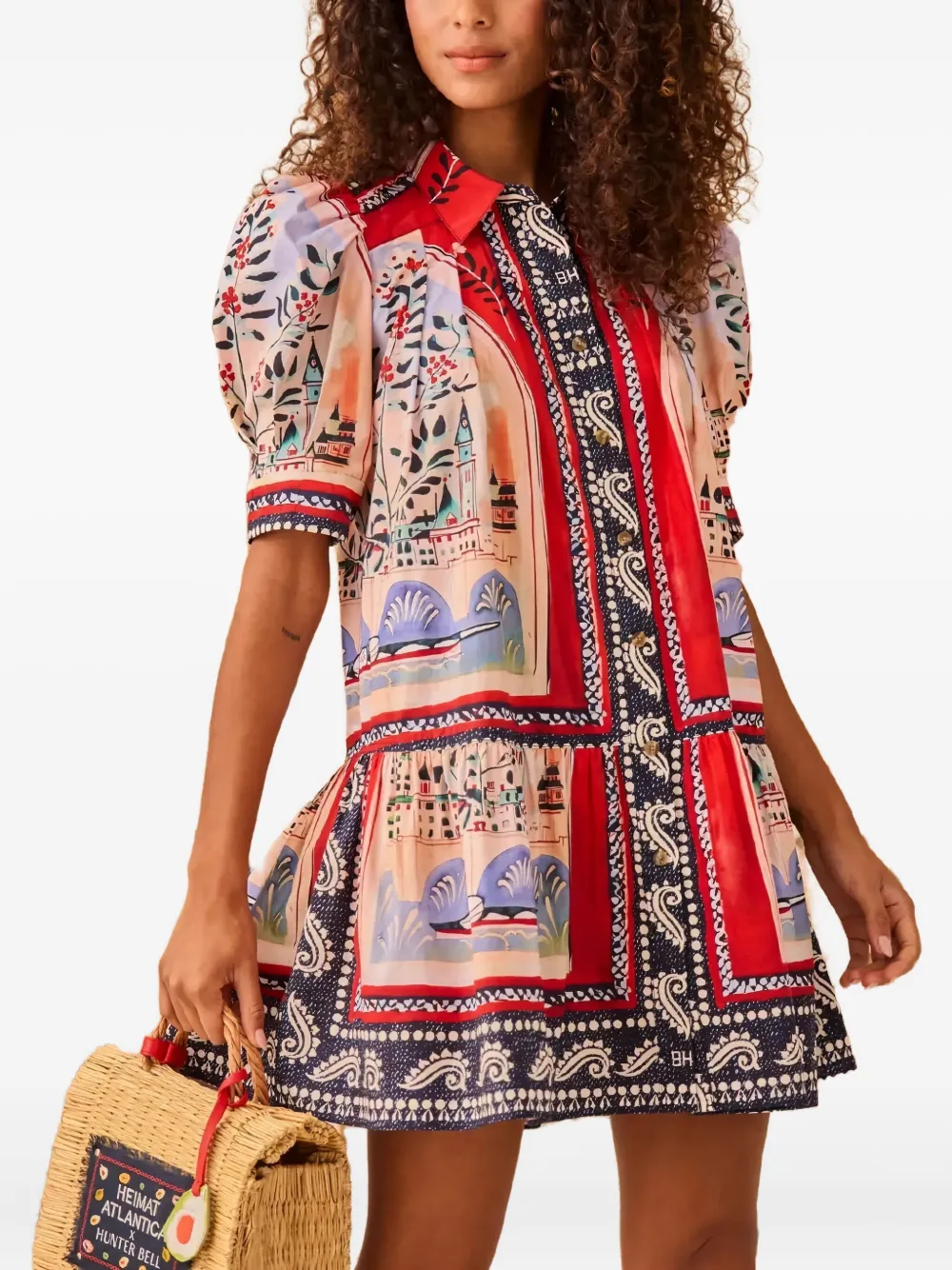 Hunter Bell Leslie puff-sleeve printed dress | Day Dresses | Image 2