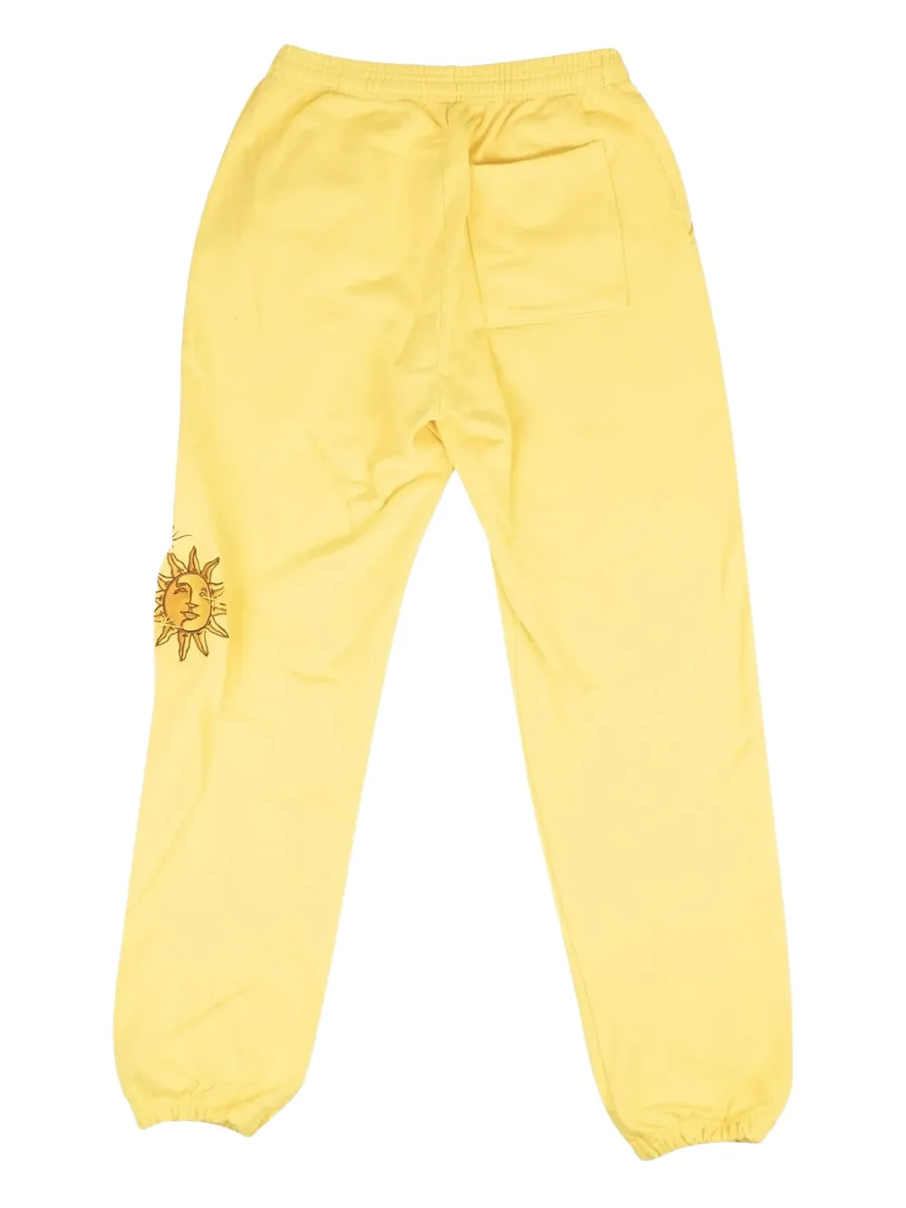Sicko Yellow Luke. Wav Embroidered Sweatpants In Yellow