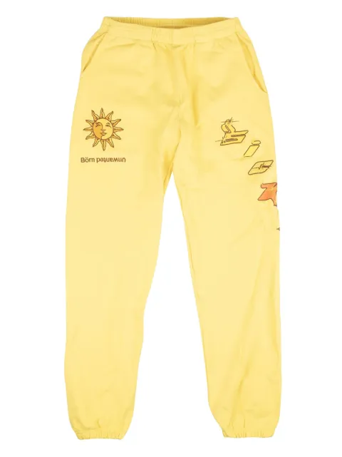 Sicko Born Unwanted Embroidered "Yellow" track pants