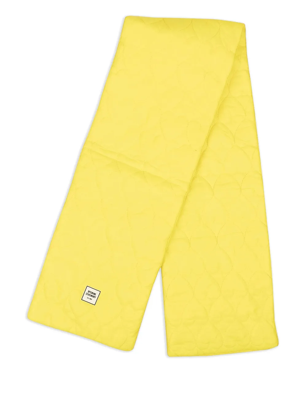 Opening Ceremony quilted scarf Geel