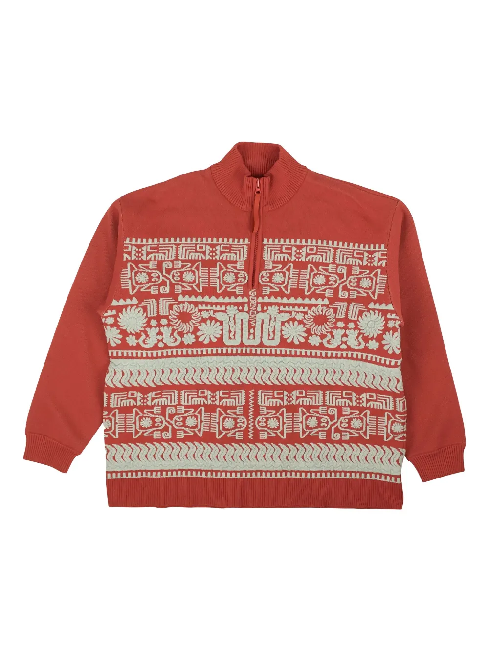 Aztec-jacquard sweater