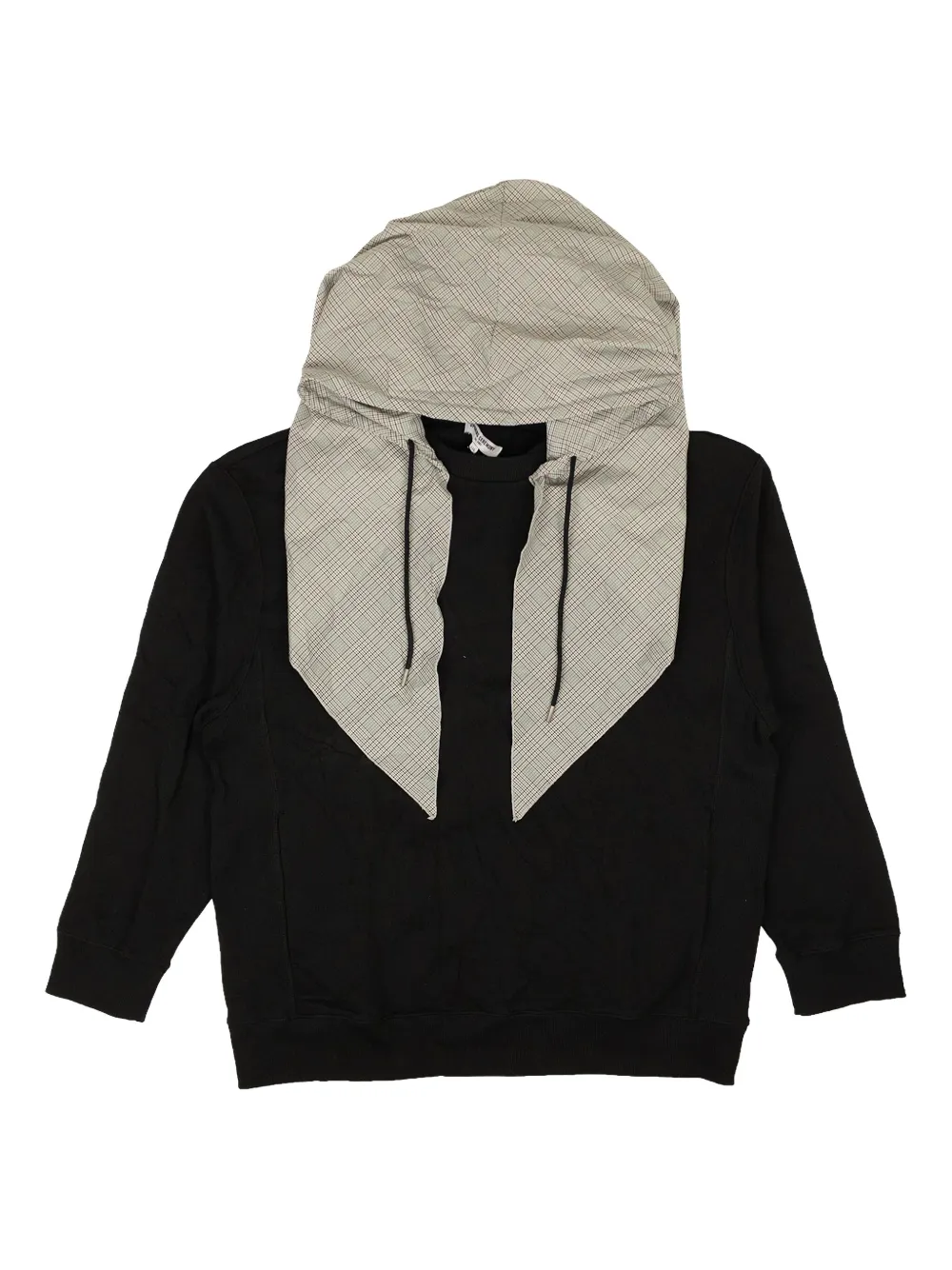 scarf-detail hoodie