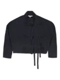 Opening Ceremony tie-fastening wool jacket - Black